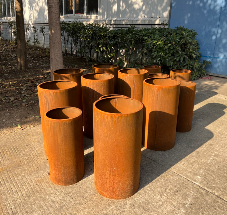 corten steel planter
