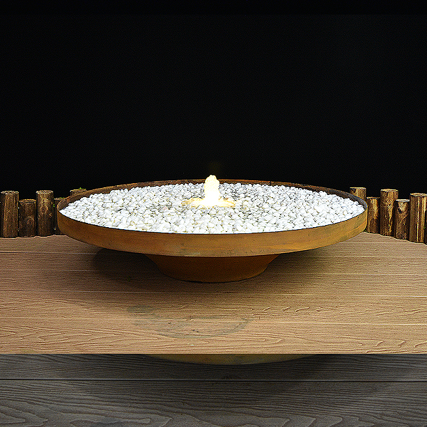 Round Plate Weathering Water Fountain